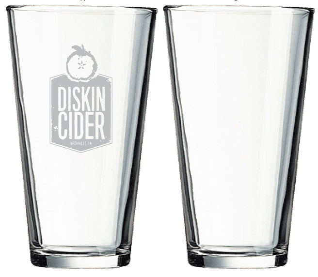 Engraved 16 oz Pint Glass