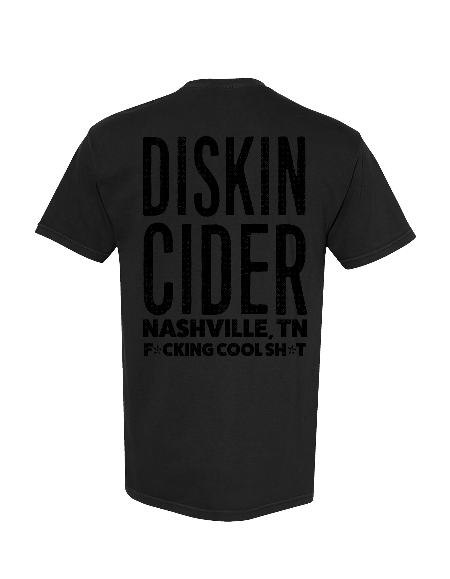 F*cking Cool Sh*t black-on-black Tee