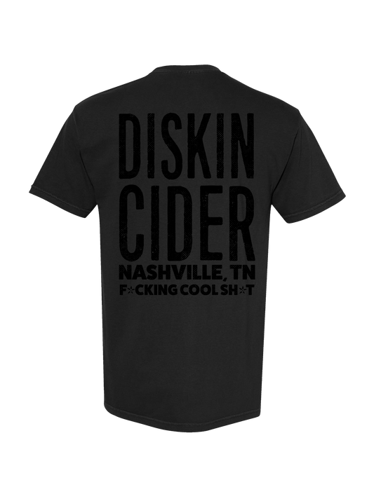 F*cking Cool Sh*t black-on-black Tee