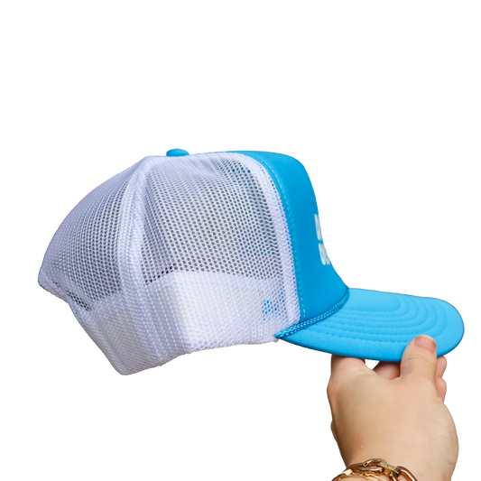 Day Drink Blue Trucker Hat