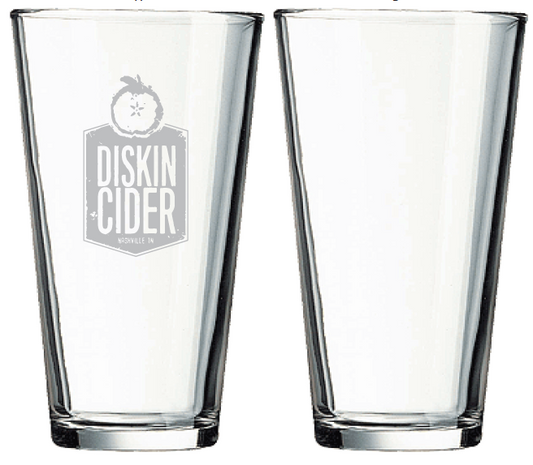 Engraved 16 oz Pint Glass